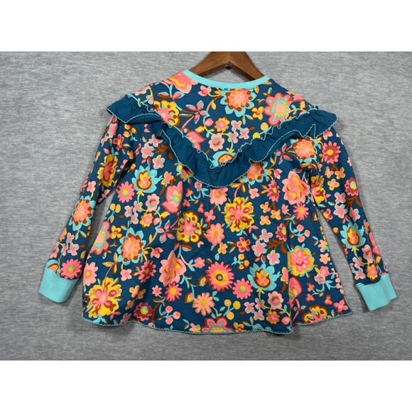 Matilda Jane Girls Top Sz 8 Wonderment Flower Forest Floral Long Sleeve - Picture 5 of 5